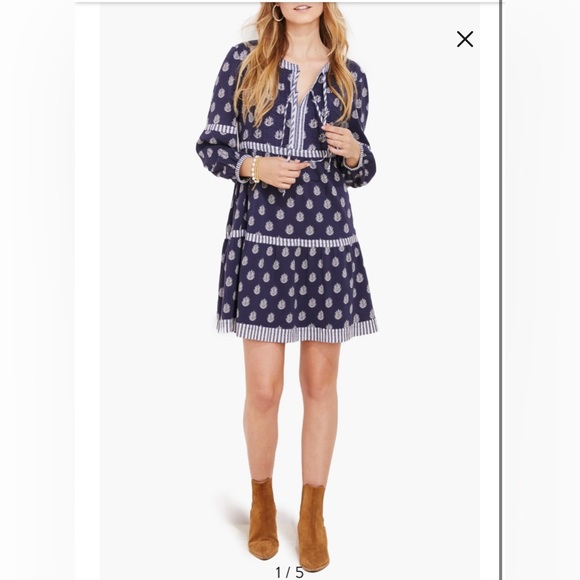 Vineyard Vines Fleur de Leaf tunic dress - Picture 2 of 8